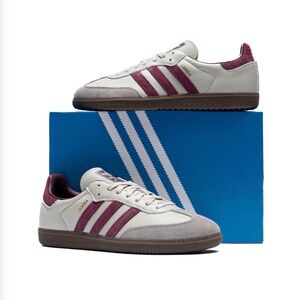 Adidas Gray Suede and Maroon Samba OG size 10 womens
